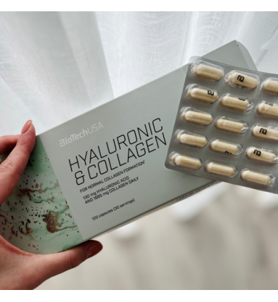 Hyaluronic and Collagen 120 Cápsula - Biotech Usa