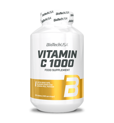 Vitamin C 1000 100 Tabletas - Biotech Usa
