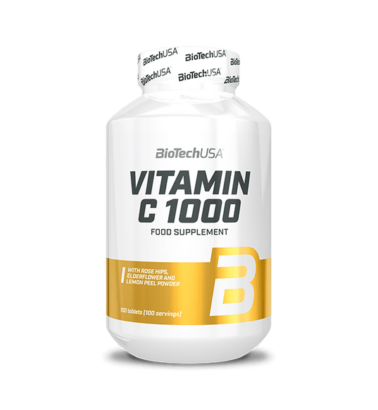 Vitamin C 1000 100 Tabletas - Biotech Usa