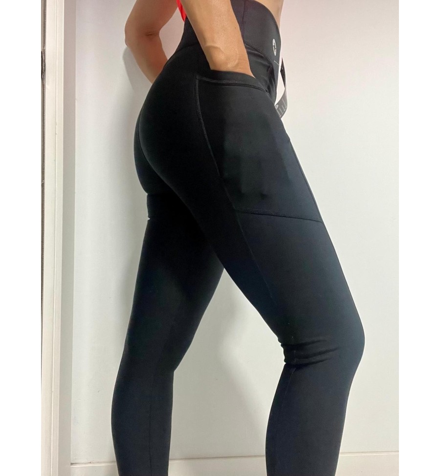 Negra Bolsillo Malla Deportiva Talle Alto M - Sasha Active Wear Negra Bolsillo Malla Deportiva Talle Alto M - Sasha Active Wear