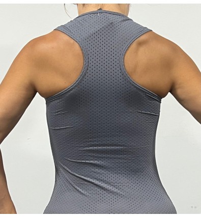 Gris Camiseta Agujeros - Sasha Active Wear