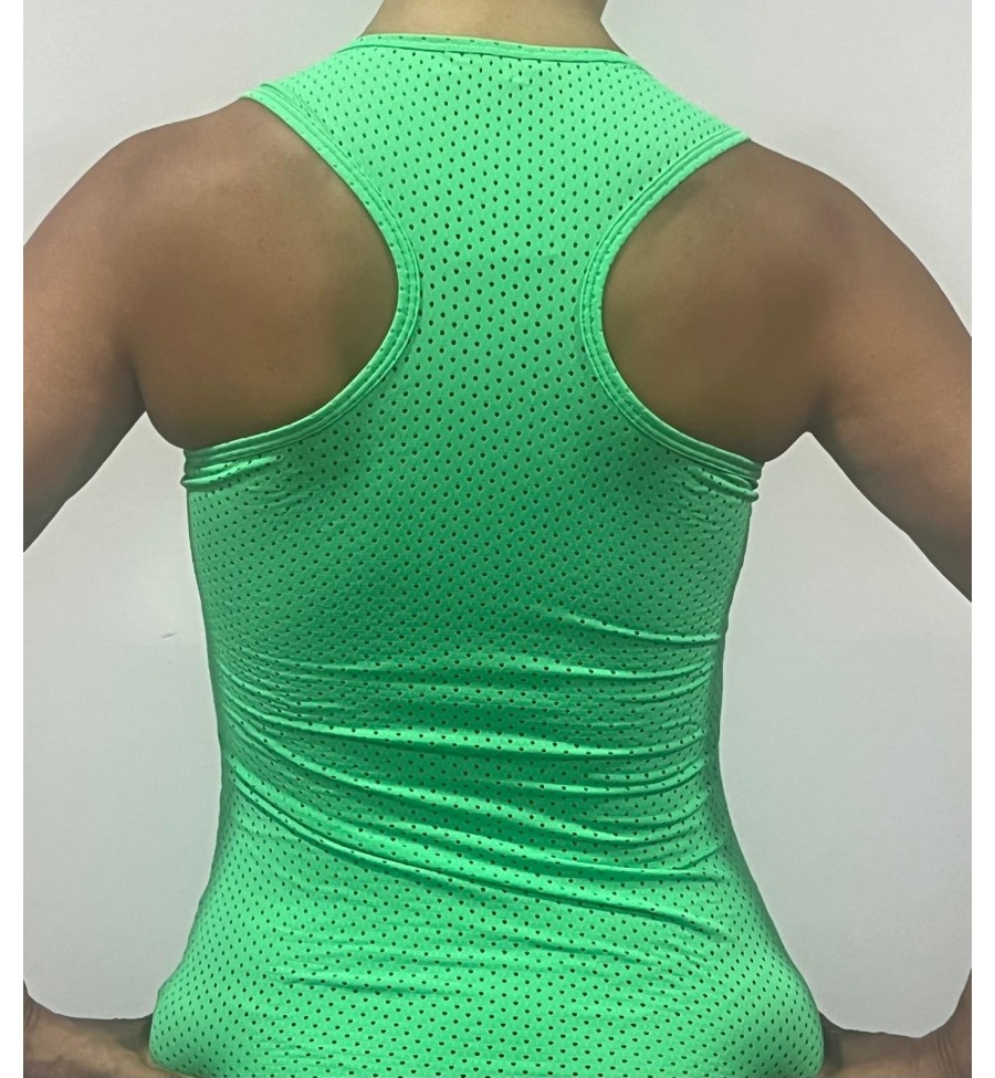 Verde Menta Camiseta Agujeros - Sasha Active Wear Verde Menta Camiseta Agujeros - Sasha Active Wear