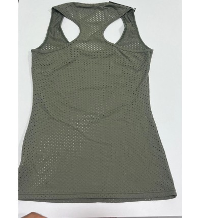 Verde Militar Camiseta Agujeros - Sasha Active Wear