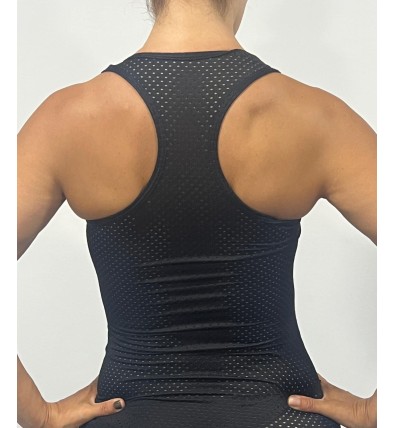 Negra Camiseta Agujeros - Sasha Active Wear