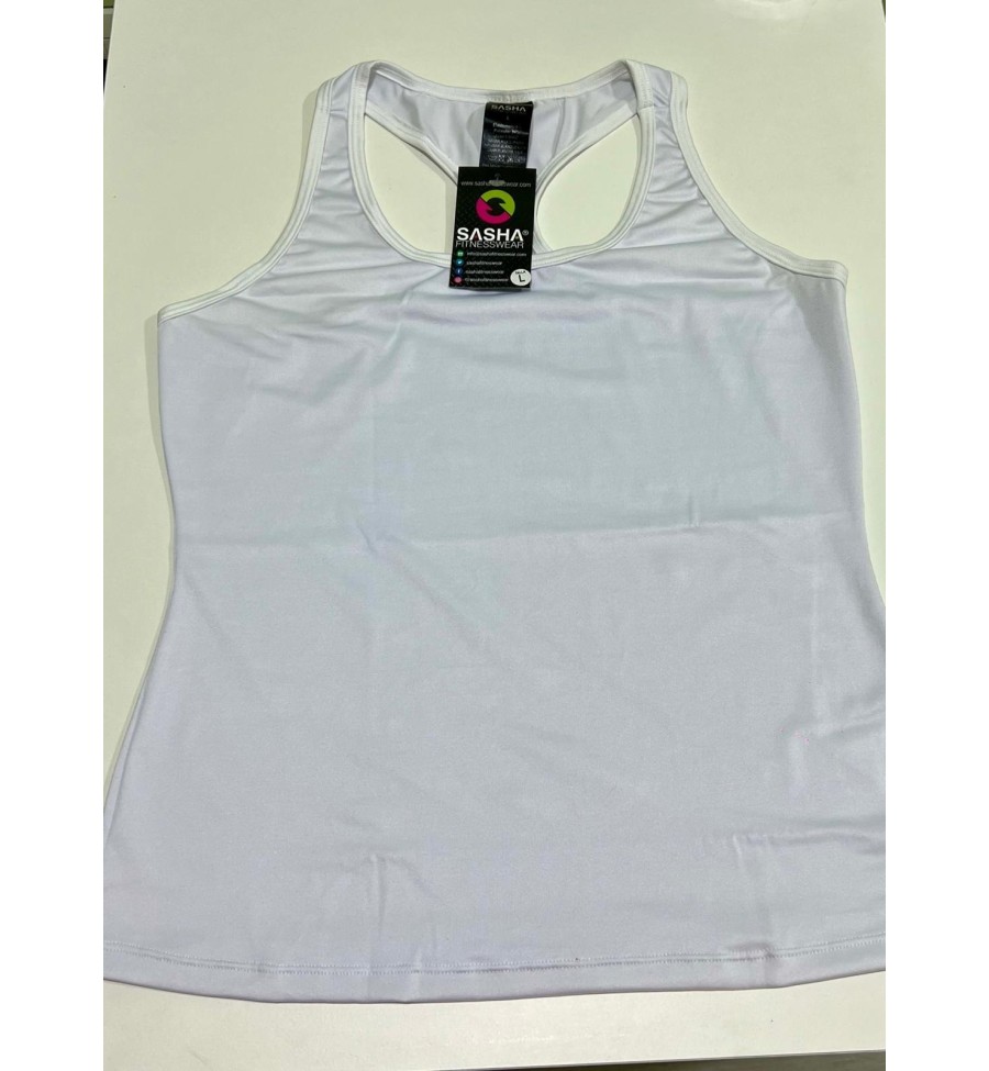 Blanca Camiseta Nadadora - Sasha Active Wear