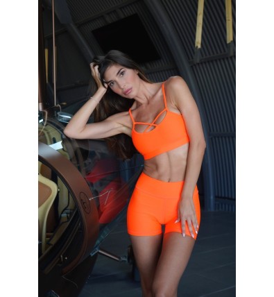Koral Conjunto Short Deportivo Talle Alto - Sasha Active Wear