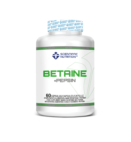BETAINE + PEPSIN 60 Cápsulas - Scientiffic Nutrition