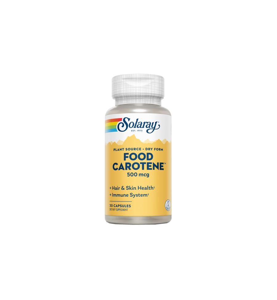 Food Carotene 500mcg 30 Cápsulas - Solaray Food Carotene 500mcg 30 Cápsulas - Solaray