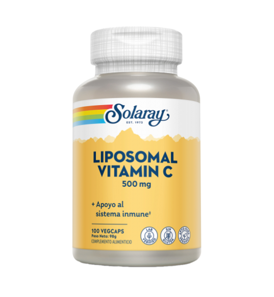 Liposomal Vitamin C 500mg 100 Vegcaps -  Solaray