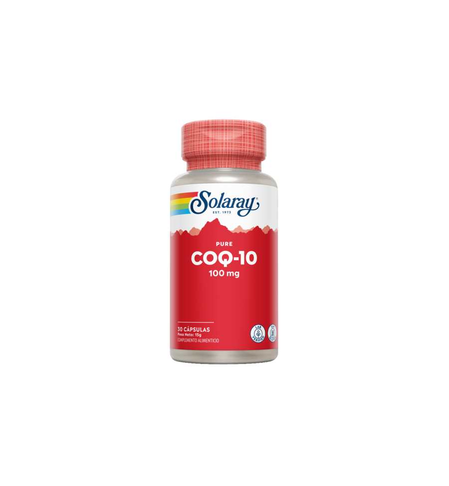 Pure 100mg CoQ10 - 30 Cápsulas - Solaray Pure 100mg CoQ10 - 30 Cápsulas - Solaray