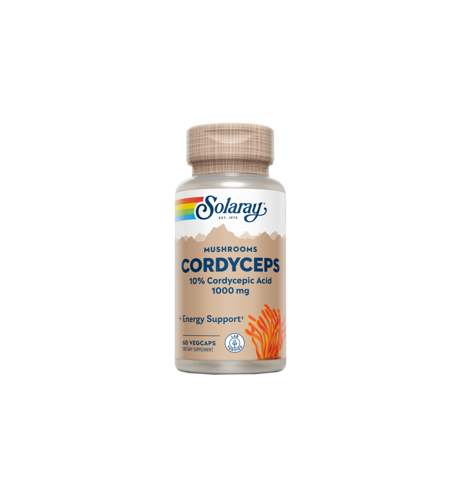 Cordyceps Ext. 60 VegCaps - Solaray Cordyceps Ext. 60 VegCaps - Solaray