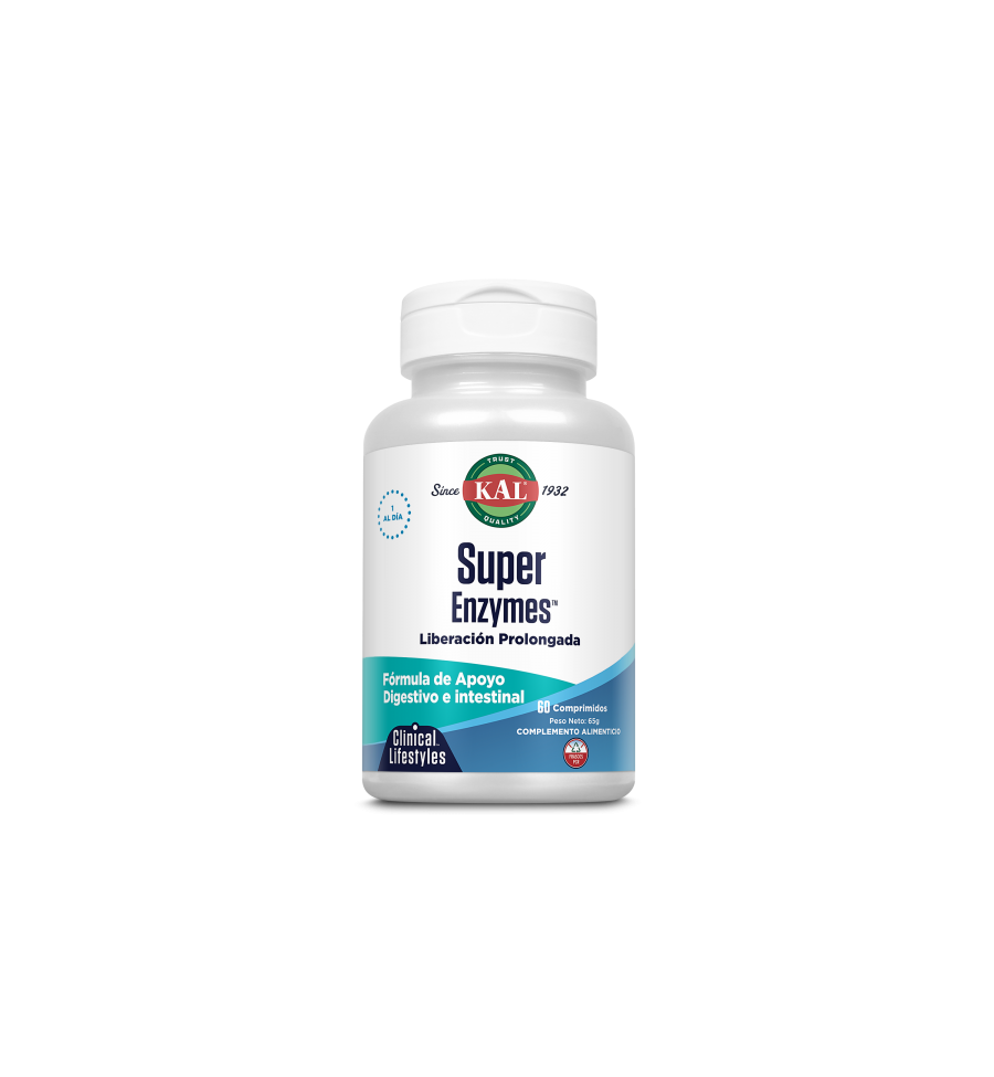 Super Enzymes 60 Comprimidos - KAL Super Enzymes 60 Comprimidos - KAL