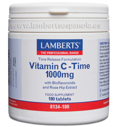 Vitamina C Time Release 1000mg 180 Tabletas - Lamberts