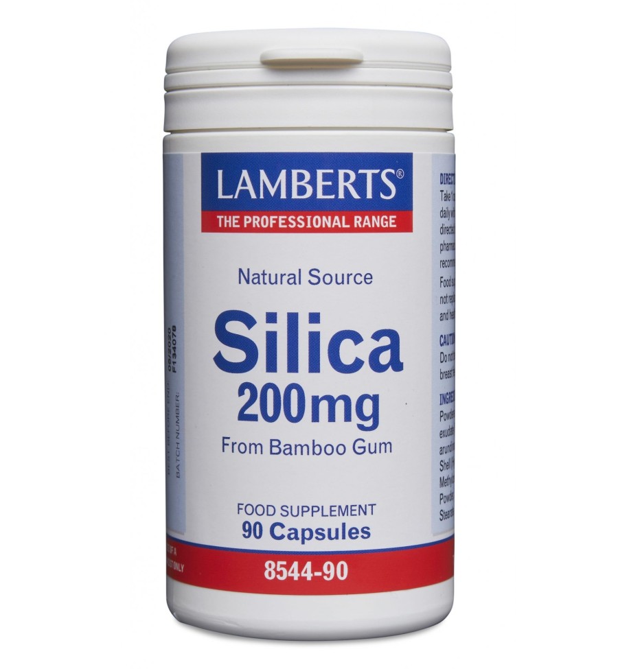 Silicio Orgánico de Goma de Bambú 90 Cápsulas - Lamberts Silicio Orgánico de Goma de Bambú 90 Cápsulas - Lamberts