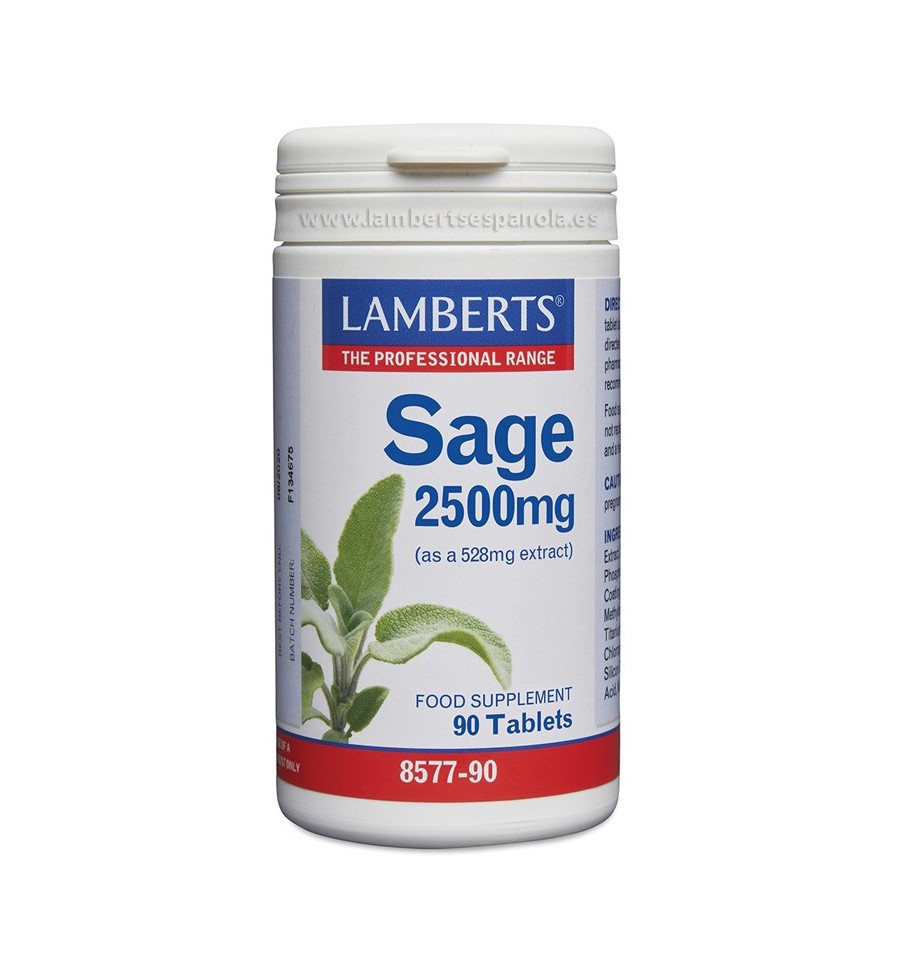 Salvia 90 Tabletas - Lamberts Salvia 90 Tabletas - Lamberts