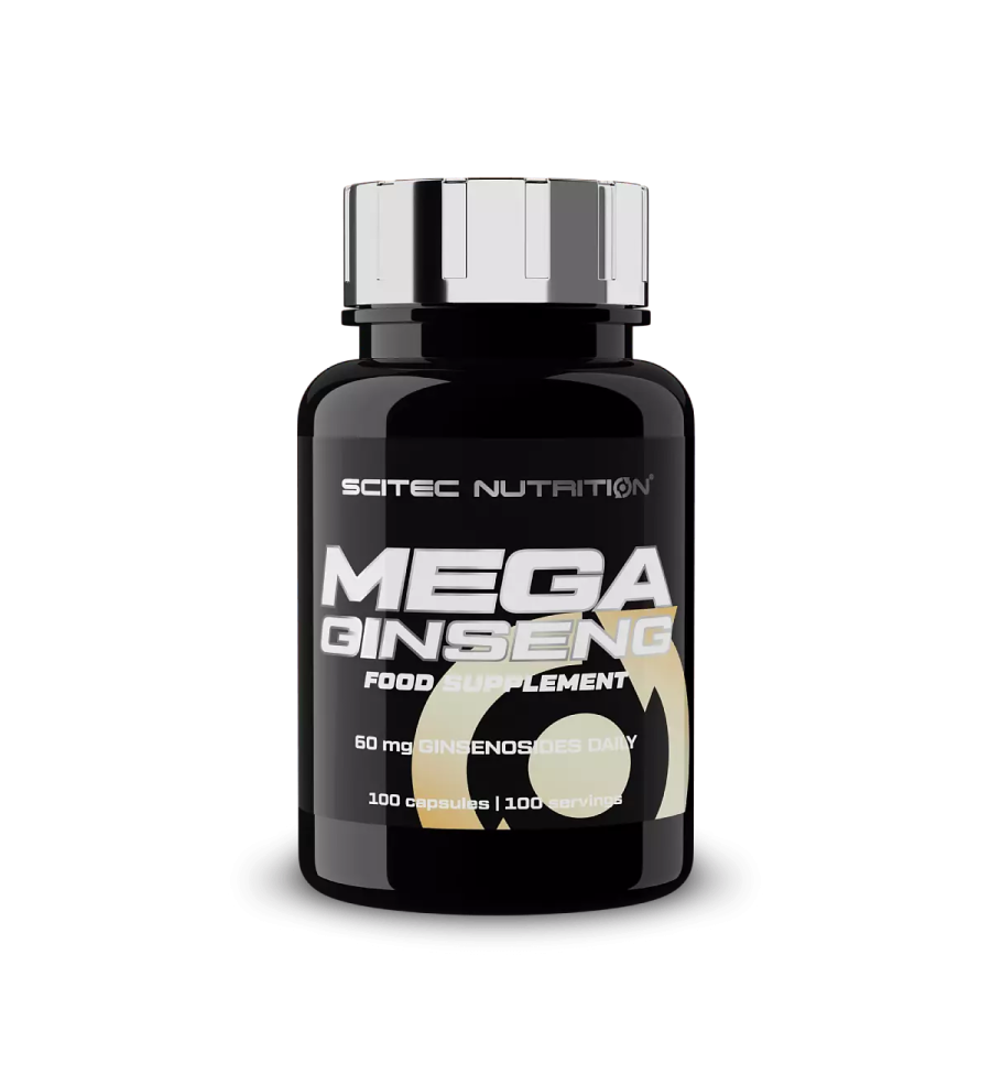 Mega Ginseng 100 Cápsulas - Scitec Nutrition Mega Ginseng 100 Cápsulas - Scitec Nutrition