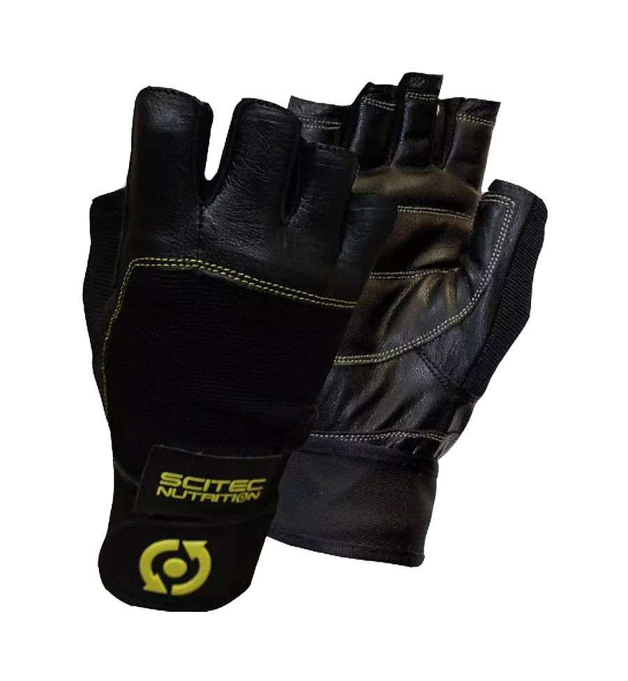 Yellow Leather Style Gloves (pair) - Scitec Nutrition Yellow Leather Style Gloves (pair) - Scitec Nutrition