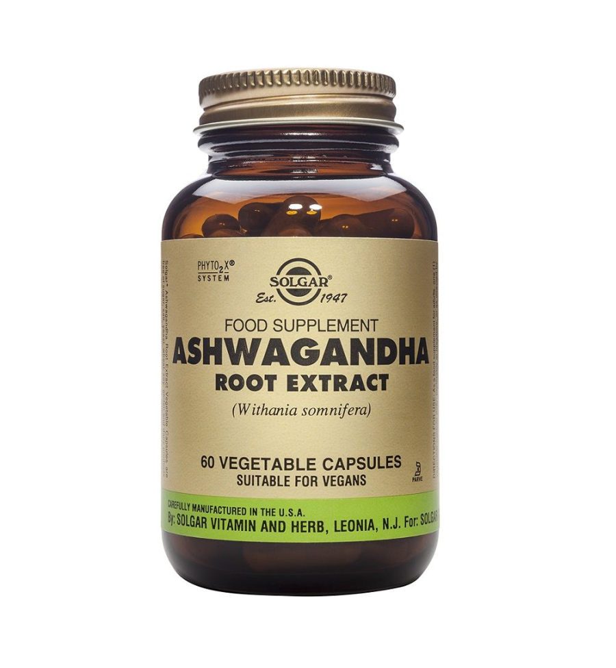Extracto de raíz de Ashwagandha 60 Cápsulas Vegetales - Solgar Extracto de raíz de Ashwagandha 60 Cápsulas Vegetales - Solgar
