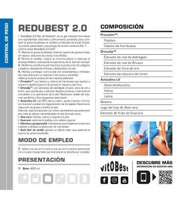 ReduBest 2.0 Gel 400ml  - VitoBest