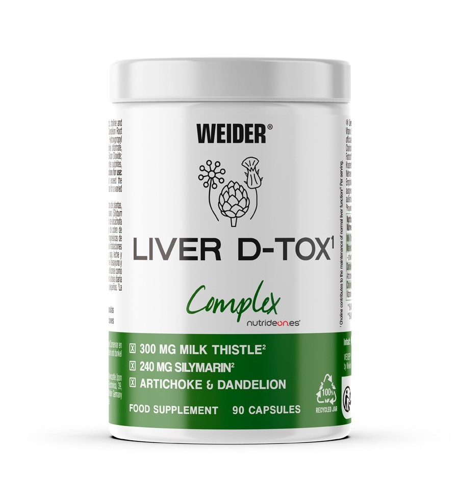 LIVER D-TOX Complex 90 Cápsulas - Weider LIVER D-TOX Complex 90 Cápsulas - Weider