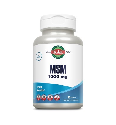 MSM 1000mg 80 Comprimidos - Kal