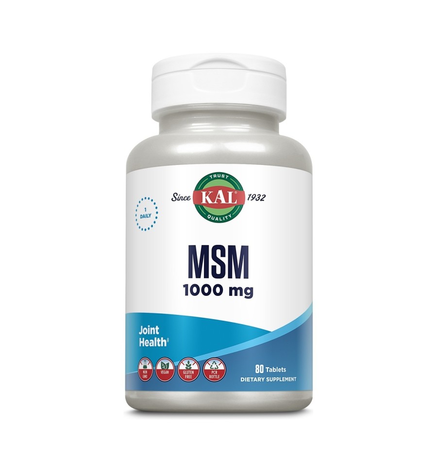 MSM 1000mg 80 Comprimidos - Kal MSM 1000mg 80 Comprimidos - Kal