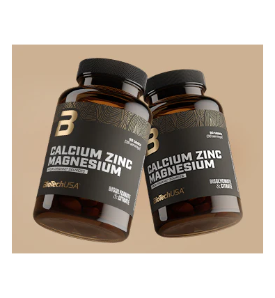 Calcium Zinc Magnesium 90 Tabletas - Biotech Usa