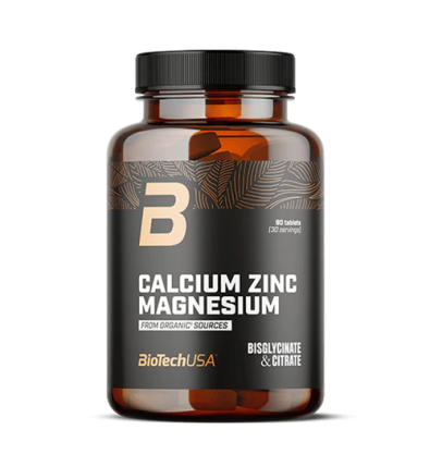 Calcium Zinc Magnesium 90 Tabletas - Biotech Usa