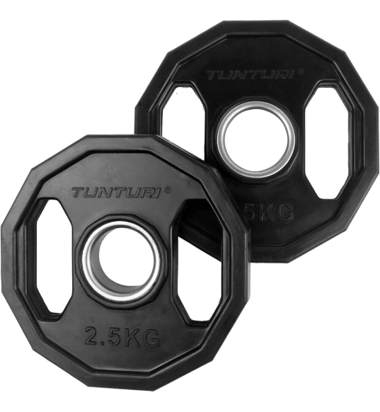 Olympic Rubber Plate 2.5 kg Par - Tunturin