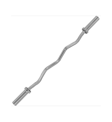 Olympic Curlbar Springcol Chrome 120cm - Tunturi