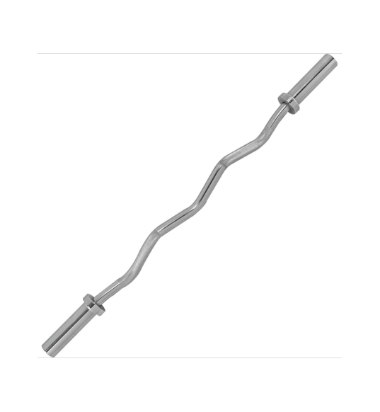 Olympic Curlbar Springcol Chrome 120cm - Tunturi