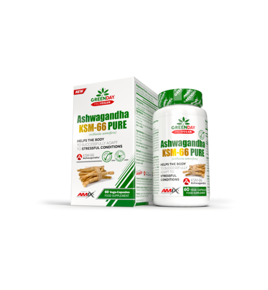 Ashwagandha ProVegan KSM-66 Pure 60 Vegecaps - Amix