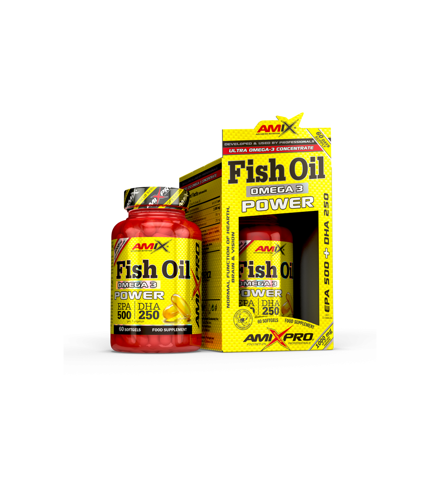 Omega 3 Fish Oil Power 60 Cápsulas - Amix Omega 3 Fish Oil Power 60 Cápsulas - Amix
