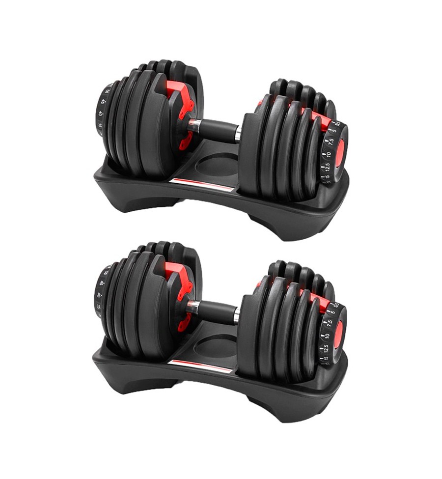 2 Mancuernas Ajustables de 24Kg - RockPull 2 Mancuernas Ajustables de 24Kg - RockPull