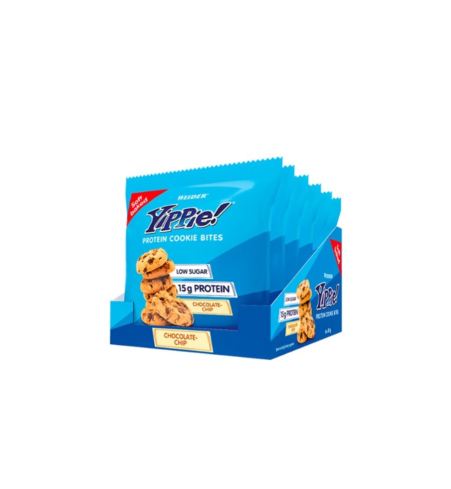 Yippie Protein Cookie Bites Caja 5X50gr - Weider Yippie Protein Cookie Bites Caja 5X50gr - Weider