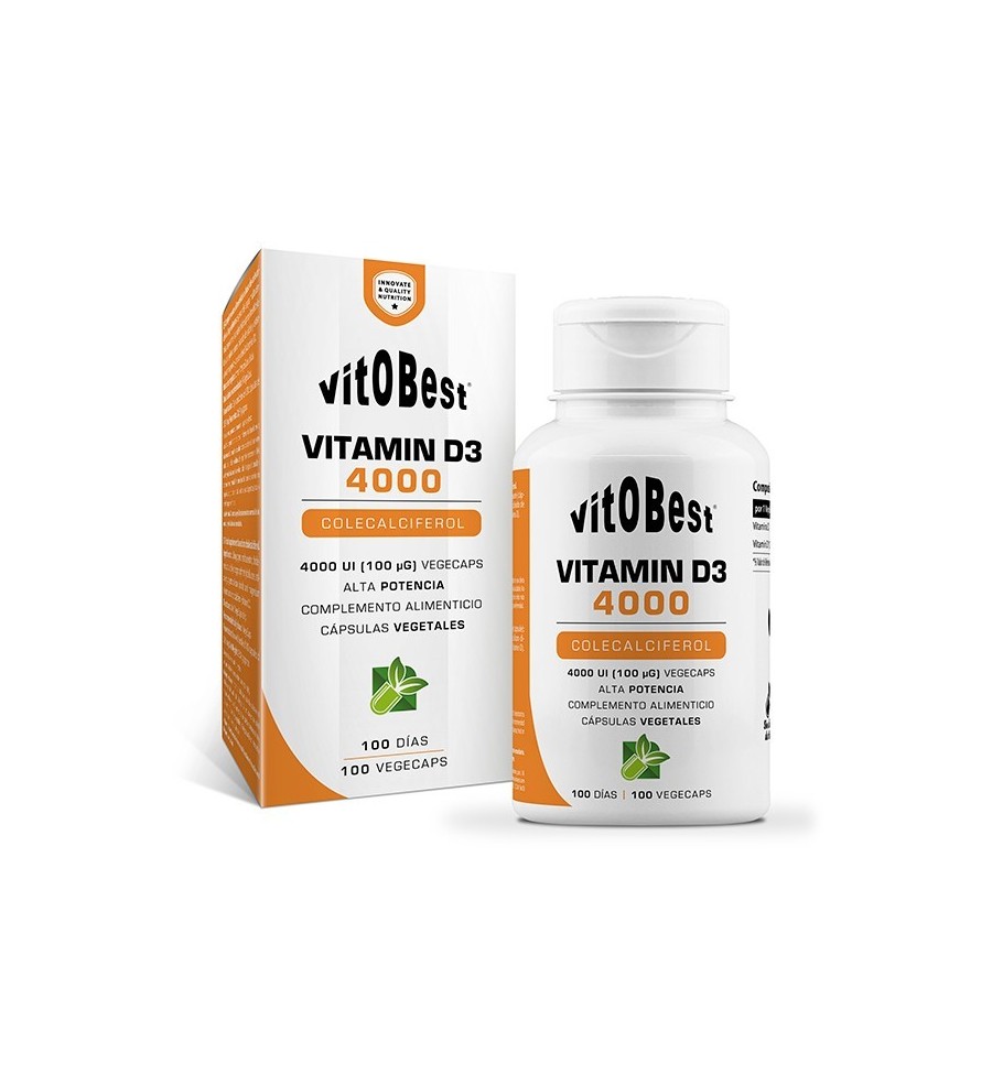 Vitamin D3 4000 100 Cápsulas - VitoBest Vitamin D3 4000 100 Cápsulas - VitoBest