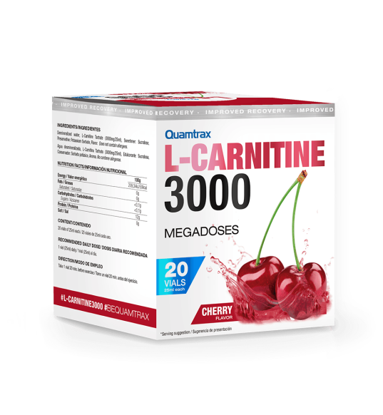 Carnitina 3000 20 Viales 25ml - Quamtrax