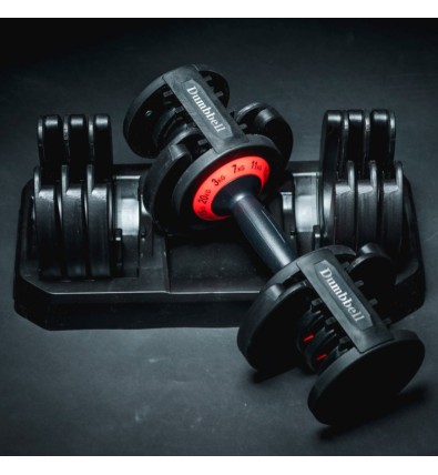 2 Mancuernas Ajustables de 20Kg RockPull